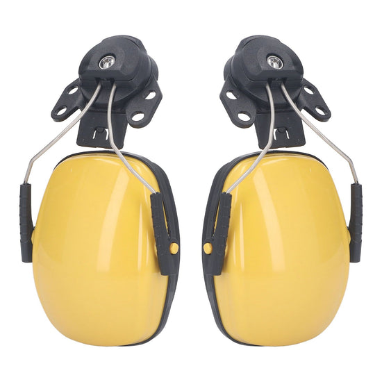 1 Pair Safety Helmet Ear Muff Noise Reduction Helmet Hard Hat Hearing Protection Earmuff for Construction Site