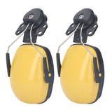 1 Pair Safety Helmet Ear Muff Noise Reduction Helmet Hard Hat Hearing Protection Earmuff for Construction Site