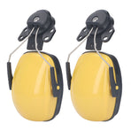 1 Pair Safety Helmet Ear Muff Noise Reduction Helmet Hard Hat Hearing Protection Earmuff for Construction Site