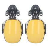 1 Pair Safety Helmet Ear Muff Noise Reduction Helmet Hard Hat Hearing Protection Earmuff for Construction Site