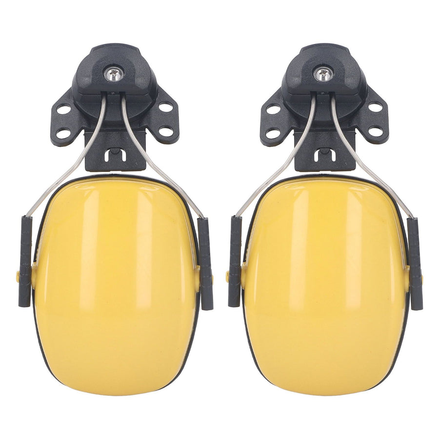 1 Pair Safety Helmet Ear Muff Noise Reduction Helmet Hard Hat Hearing Protection Earmuff for Construction Site