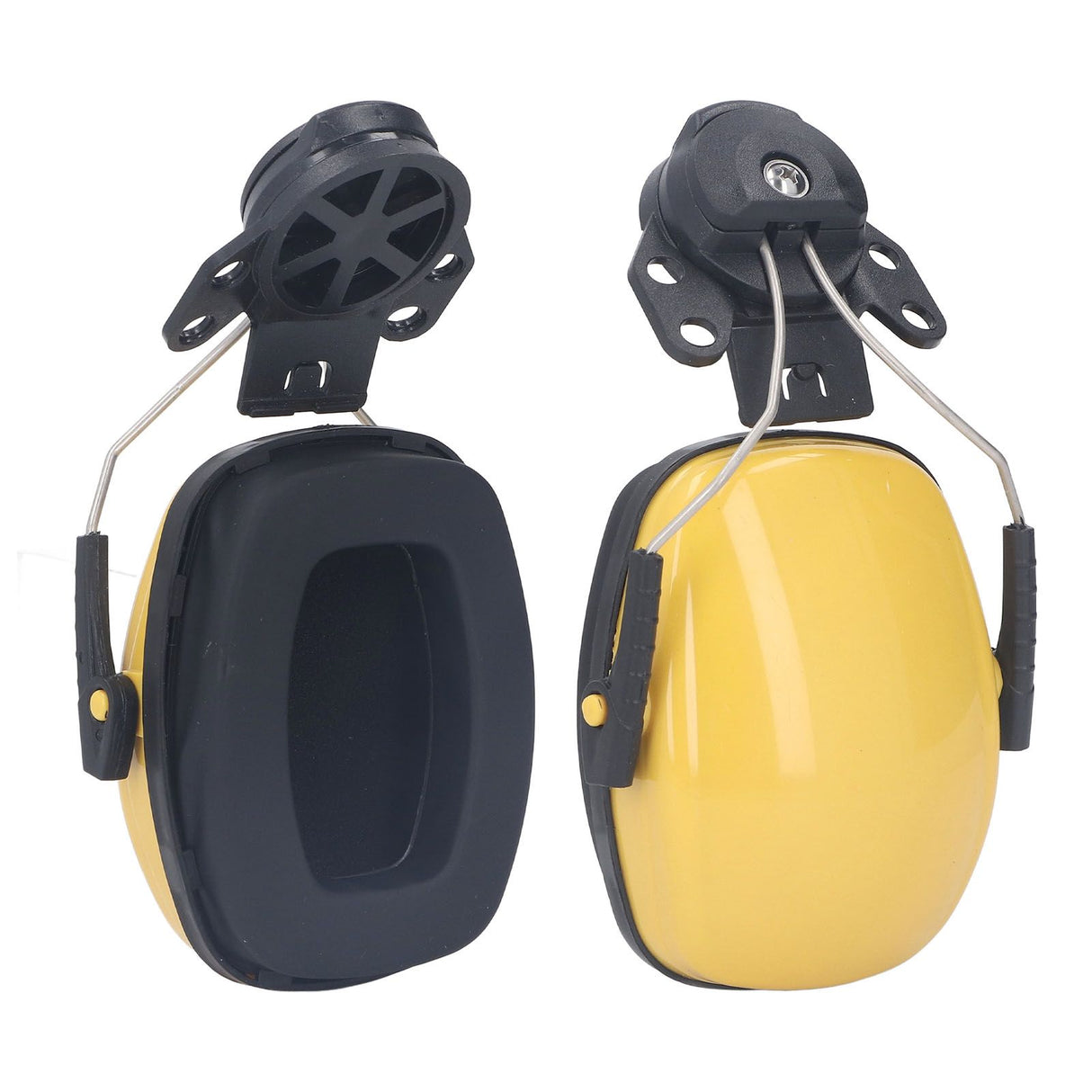 1 Pair Safety Helmet Ear Muff Noise Reduction Helmet Hard Hat Hearing Protection Earmuff for Construction Site