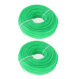 2Pcs Grass Strimmer Line Spool Nylon for Garden Electric Trimmer 100meter 1.6mm Green