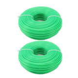 2Pcs Grass Strimmer Line Spool Nylon for Garden Electric Trimmer 100meter 1.6mm Green