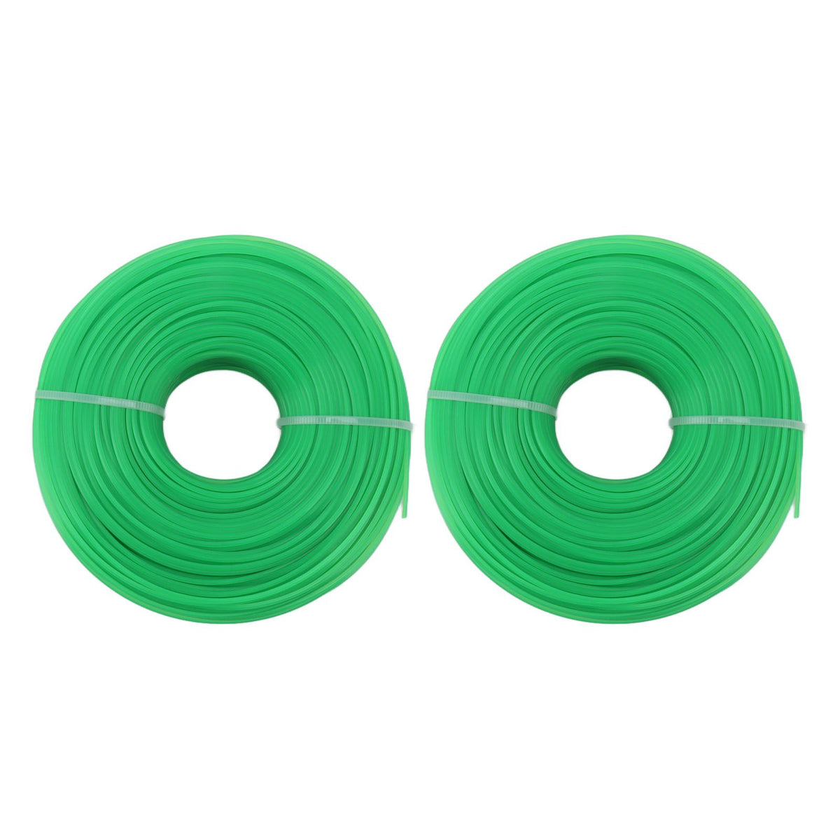 2Pcs Grass Strimmer Line Spool Nylon for Garden Electric Trimmer 100meter 1.6mm Green