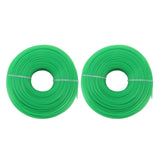 2Pcs Grass Strimmer Line Spool Nylon for Garden Electric Trimmer 100meter 1.6mm Green