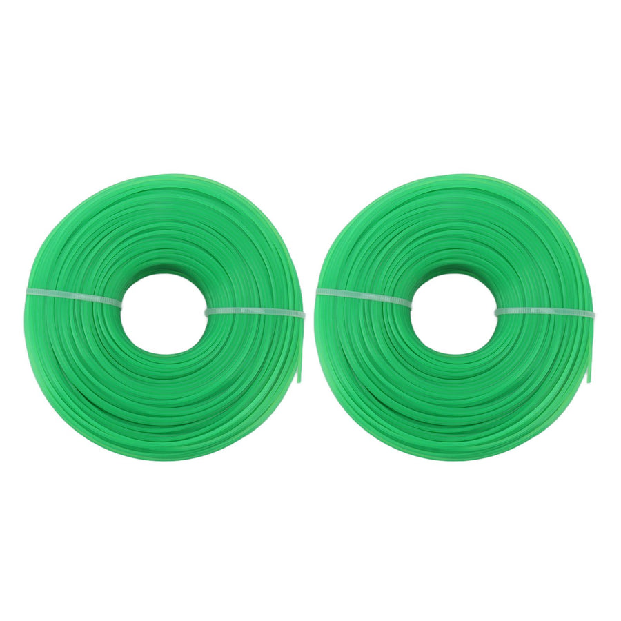 2Pcs Grass Strimmer Line Spool Nylon for Garden Electric Trimmer 100meter 1.6mm Green