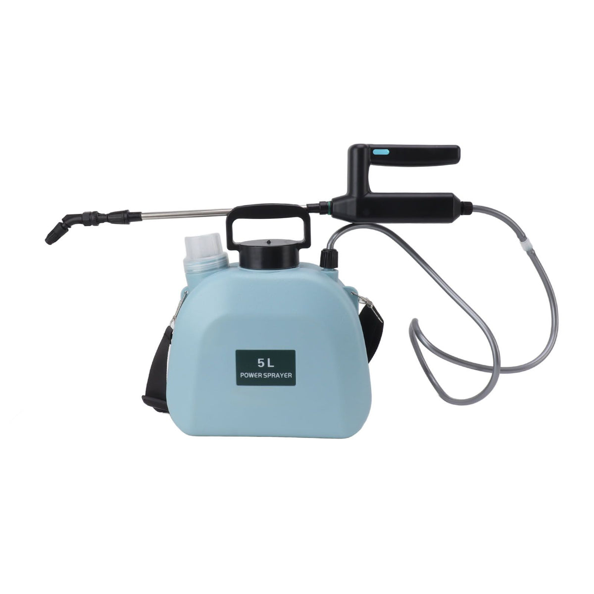 Electric Sprayer Battery Powered Widen Slip Resistant Handle Backpack Weed Sprayer for Plants Flowers Agricultural 5L Blue