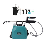 Electric Sprayer Battery Powered Widen Slip Resistant Handle Backpack Weed Sprayer for Plants Flowers Agricultural 5L Green