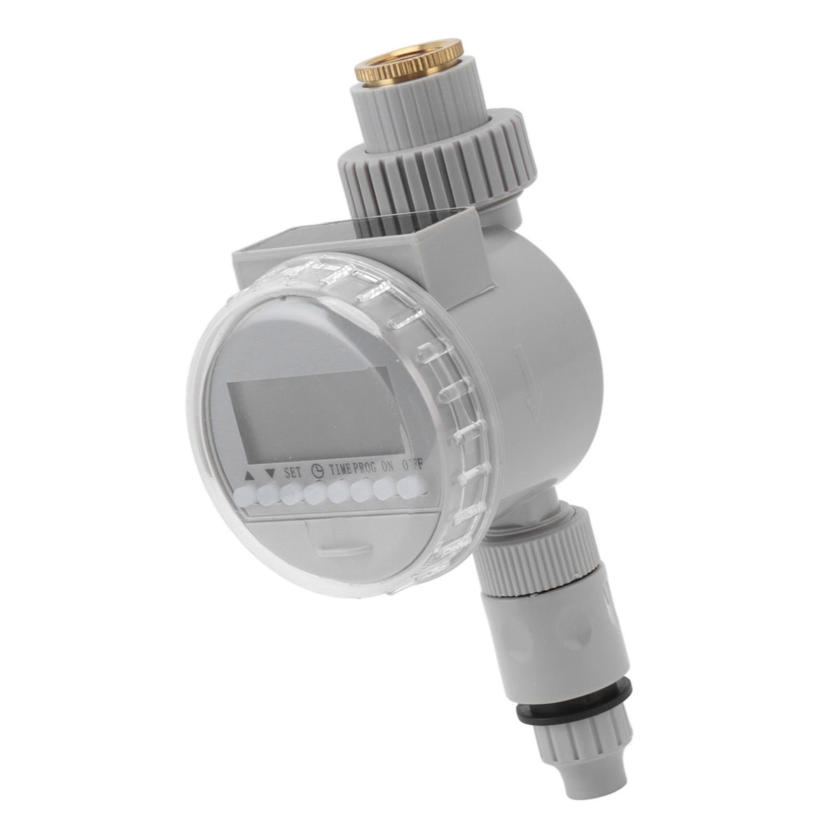 Watering Timer Water Controlling Automatic Drip Irrigation Timer for G1/2 G3/4 Threaded Faucet Garden Potted Plants Grey