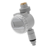 Watering Timer Water Controlling Automatic Drip Irrigation Timer for G1/2 G3/4 Threaded Faucet Garden Potted Plants Grey - Low Angle