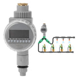 Watering Timer Water Controlling Automatic Drip Irrigation Timer for G1/2 G3/4 Threaded Faucet Garden Potted Plants Grey