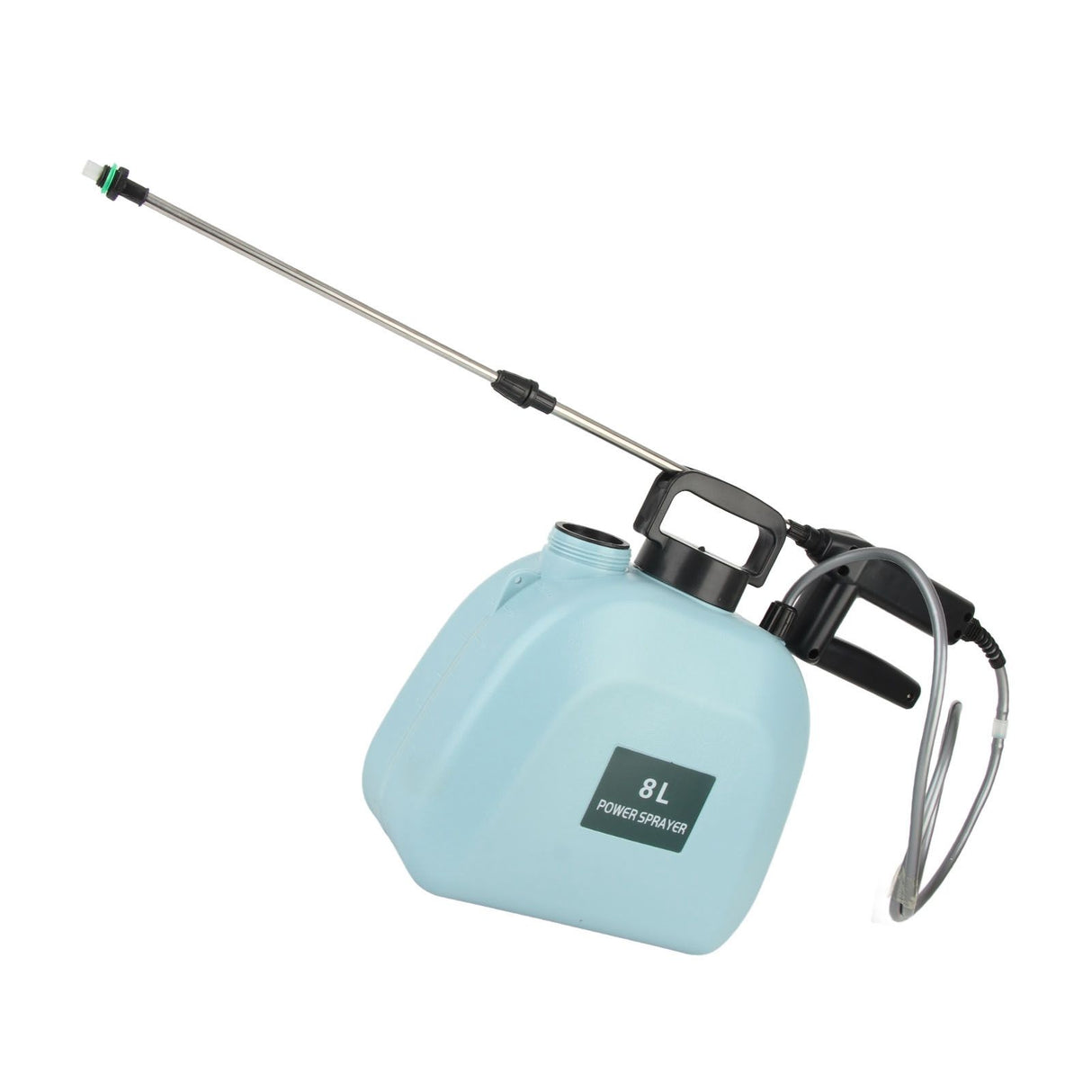 8L Electric Sprayer Slip Resistant Handle 2000mAh Battery Powered Sprayer with Shoulder Strap for Household Blue