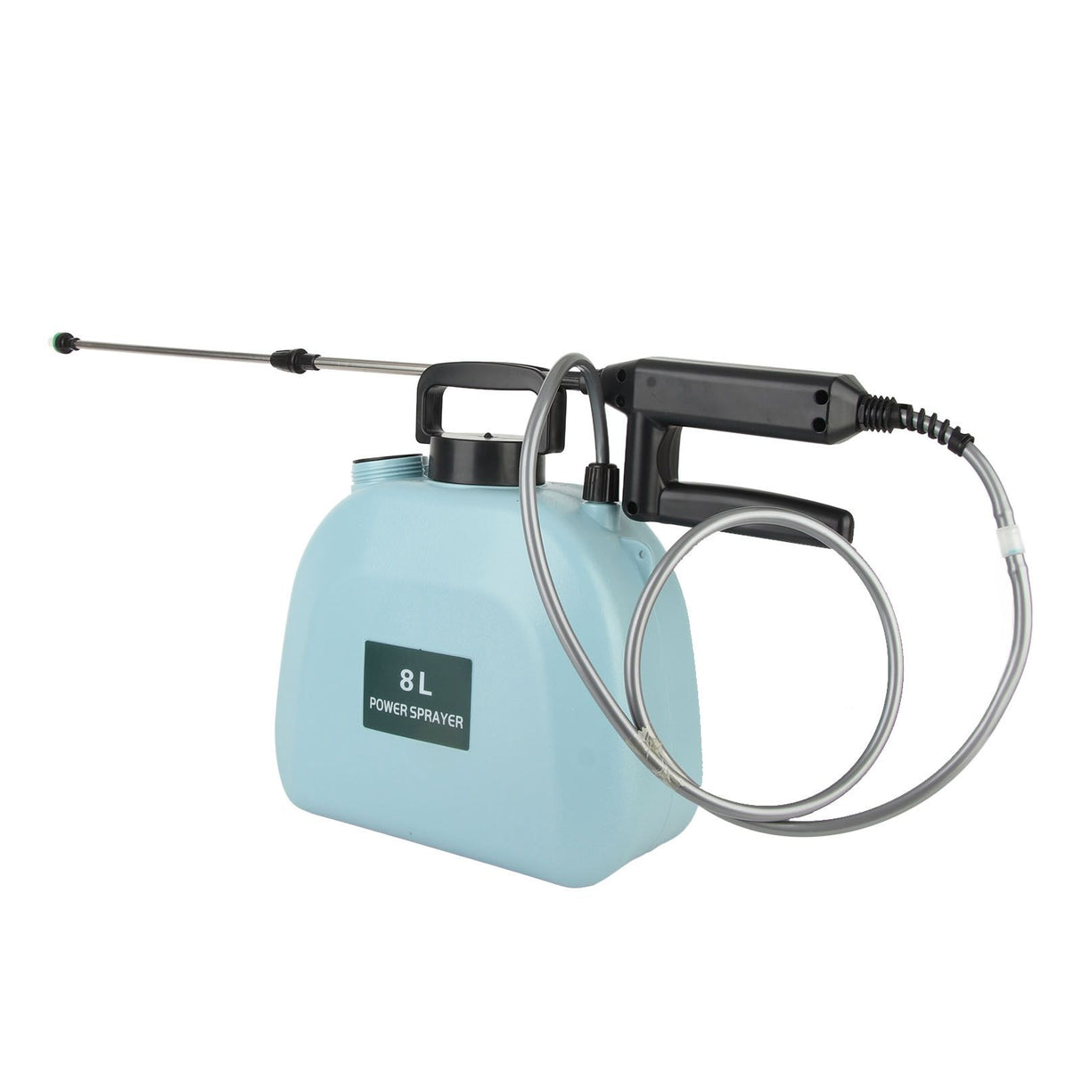 8L Electric Sprayer Slip Resistant Handle 2000mAh Battery Powered Sprayer with Shoulder Strap for Household Blue