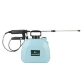 8L Electric Sprayer Slip Resistant Handle 2000mAh Battery Powered Sprayer with Shoulder Strap for Household Blue