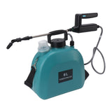 8L Electric Sprayer Slip Resistant Handle 2000mAh Battery Powered Sprayer with Shoulder Strap for Household Green