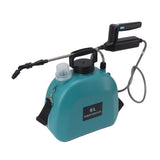 8L Electric Sprayer Slip Resistant Handle 2000mAh Battery Powered Sprayer with Shoulder Strap for Household Green