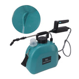 8L Electric Sprayer Slip Resistant Handle 2000mAh Battery Powered Sprayer with Shoulder Strap for Household Green