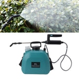 8L Electric Sprayer Slip Resistant Handle 2000mAh Battery Powered Sprayer with Shoulder Strap for Household Green