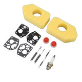 2 Packs Mower Repair Kit Air Filter Membrane Primer Bulb Spring Spark Plug for Classic Sprint 3.5‑4.5HP Q45 35 375 40 Motor - Side View