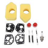 2 Packs Mower Repair Kit Air Filter Membrane Primer Bulb Spring Spark Plug for Classic Sprint 3.5‑4.5HP Q45 35 375 40 Motor