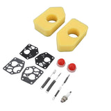2 Packs Mower Repair Kit Air Filter Membrane Primer Bulb Spring Spark Plug for Classic Sprint 3.5‑4.5HP Q45 35 375 40 Motor