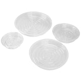 20pcs Plant Saucer Tray 6in 8in 10in 12in Heavy Duty Plastic Clear Flower Plant Pot Drip Tray for Indoor Outdoor