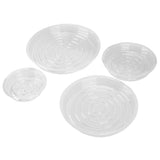 20pcs Plant Saucer Tray 6in 8in 10in 12in Heavy Duty Plastic Clear Flower Plant Pot Drip Tray for Indoor Outdoor