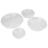 20pcs Plant Saucer Tray 6in 8in 10in 12in Heavy Duty Plastic Clear Flower Plant Pot Drip Tray for Indoor Outdoor