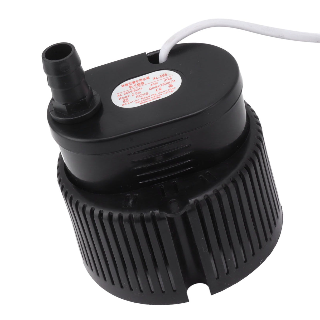 Submersible Pump 45W 380V Low Noise Stable Output Plastic Casing Quiet Water Pump for Garden Aquarium Fountain