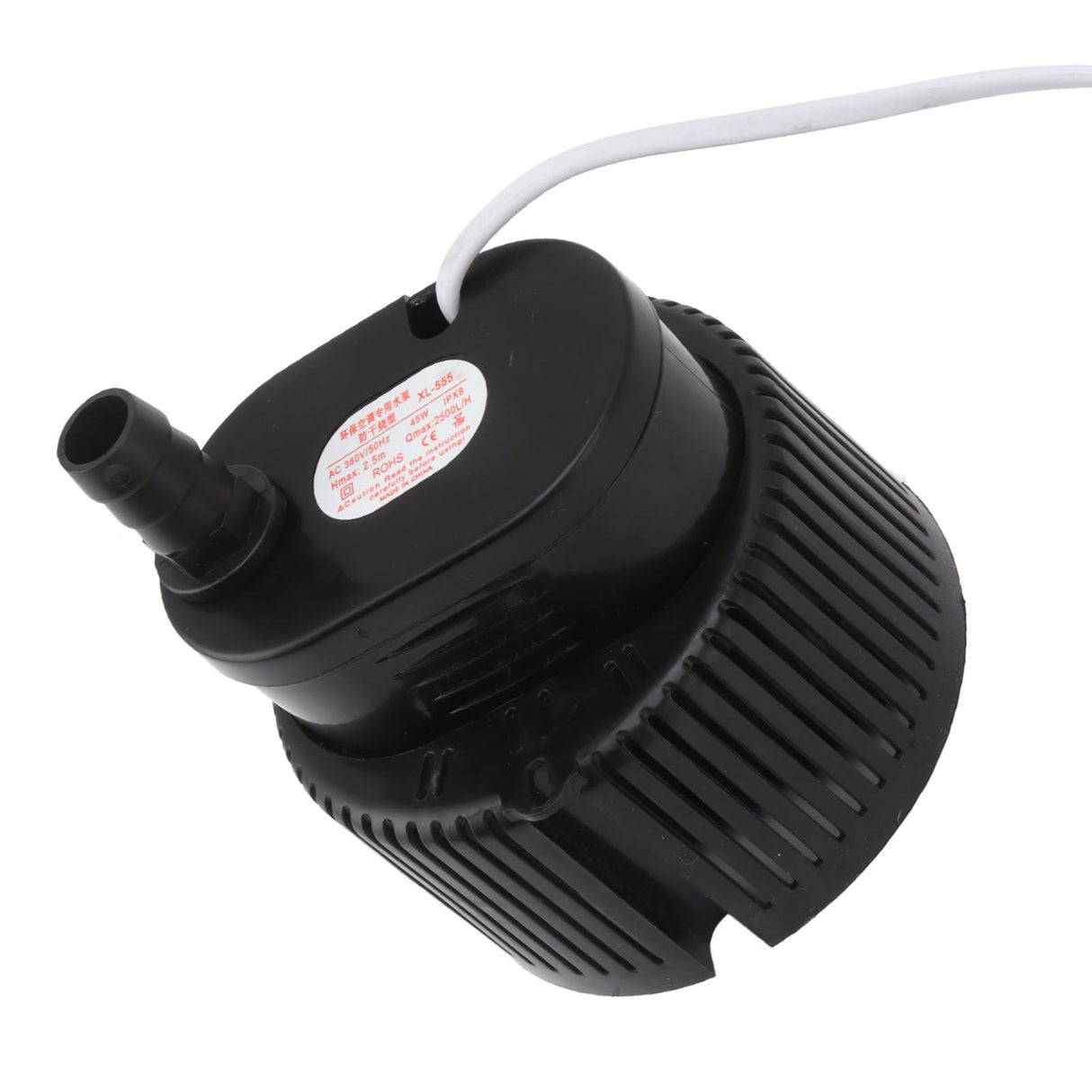 Submersible Pump 45W 380V Low Noise Stable Output Plastic Casing Quiet Water Pump for Garden Aquarium Fountain