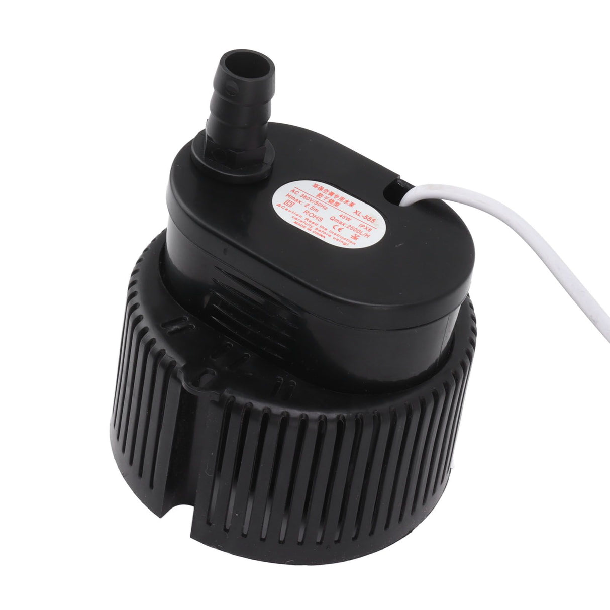 Submersible Pump 45W 380V Low Noise Stable Output Plastic Casing Quiet Water Pump for Garden Aquarium Fountain