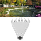 G1 Fountain Nozzle Stainless Steel Fountain Water Spray Sprinkler Head Adjustable Garden Sprinkler Dynamic Scattering
