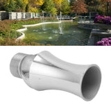 Stainless Steel Ice Tower Cascade Cedar Water Fountain Nozzle Cascade Cedar Style Ice Tower Snow Pine Fountain Nozzle Head 1/2 Inch Internal Thread 3/4 Inch External Thread