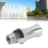Stainless Steel Ice Tower Cascade Cedar Water Fountain Nozzle Cascade Cedar Style Ice Tower Snow Pine Fountain Nozzle Head 1/2 Inch Internal Thread 3/4 Inch External Thread