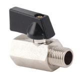 Gas Valve Ball Type Male Female Thread Thicken Brass Sandblasting for Household Tap Water 1/4
