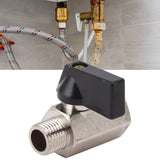 Gas Valve Ball Type Male Female Thread Thicken Brass Sandblasting for Household Tap Water 1/4 - Extra Image