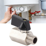Gas Valve Ball Type Male Female Thread Thicken Brass Sandblasting for Household Tap Water 1/4