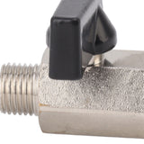 Gas Valve Ball Type Male Female Thread Thicken Brass Sandblasting for Household Tap Water 1/4