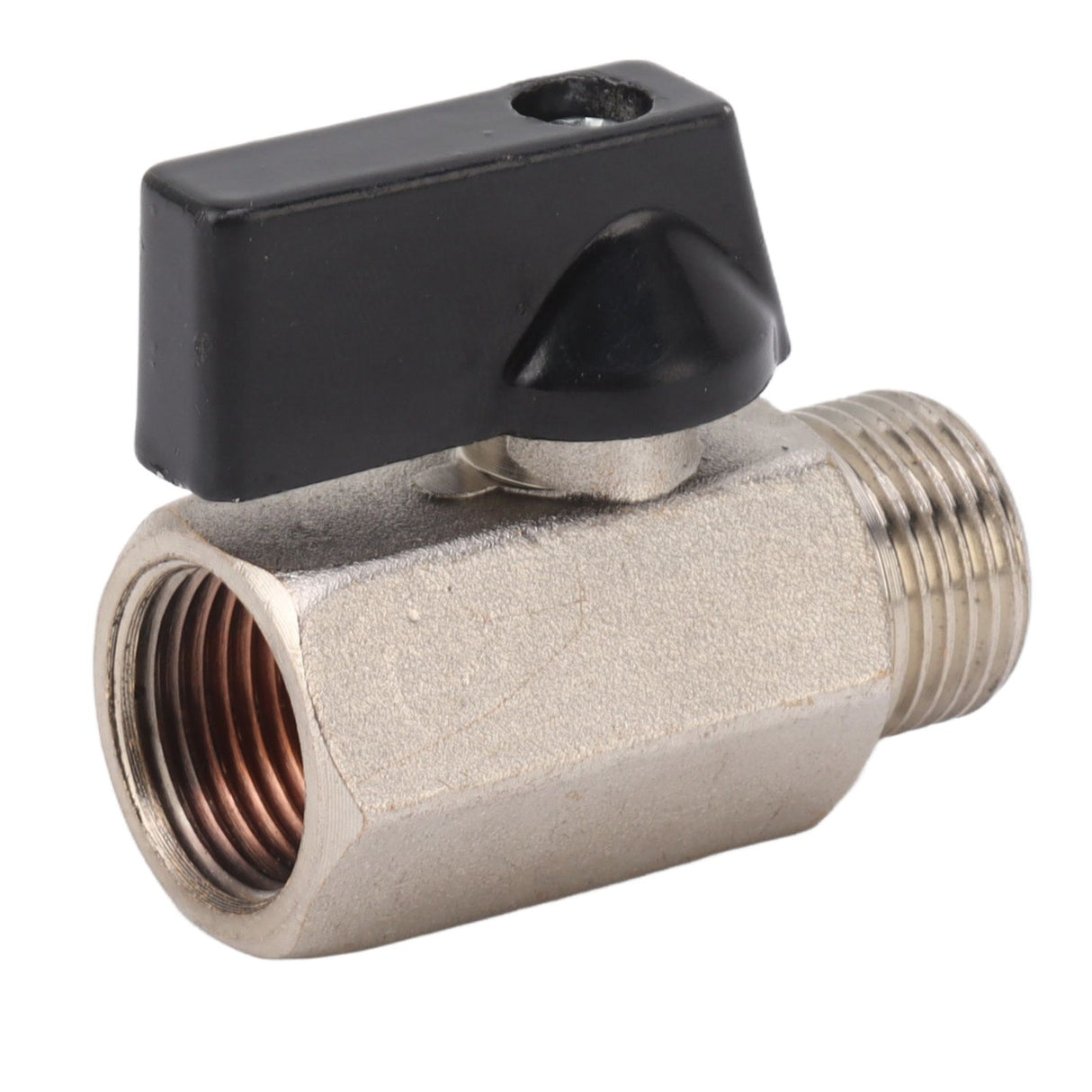 Gas Valve Ball Type Male Female Thread Thicken Brass Sandblasting for Household Tap Water 3/8