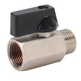 Gas Valve Ball Type Male Female Thread Thicken Brass Sandblasting for Household Tap Water 3/8