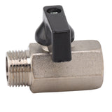Gas Valve Ball Type Male Female Thread Thicken Brass Sandblasting for Household Tap Water 3/8