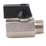 Gas Valve Ball Type Male Female Thread Thicken Brass Sandblasting for Household Tap Water 3/8