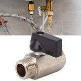 Gas Valve Ball Type Male Female Thread Thicken Brass Sandblasting for Household Tap Water 3/8