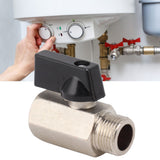 Gas Valve Ball Type Male Female Thread Thicken Brass Sandblasting for Household Tap Water 3/8