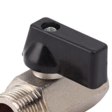 Gas Valve Ball Type Male Female Thread Thicken Brass Sandblasting for Household Tap Water 3/8 - Extra Image