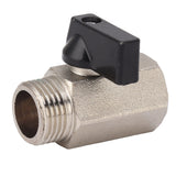 Gas Valve Ball Type Male Female Thread Thicken Brass Sandblasting for Household Tap Water 1/2