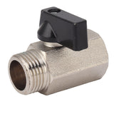 Gas Valve Ball Type Male Female Thread Thicken Brass Sandblasting for Household Tap Water 1/2