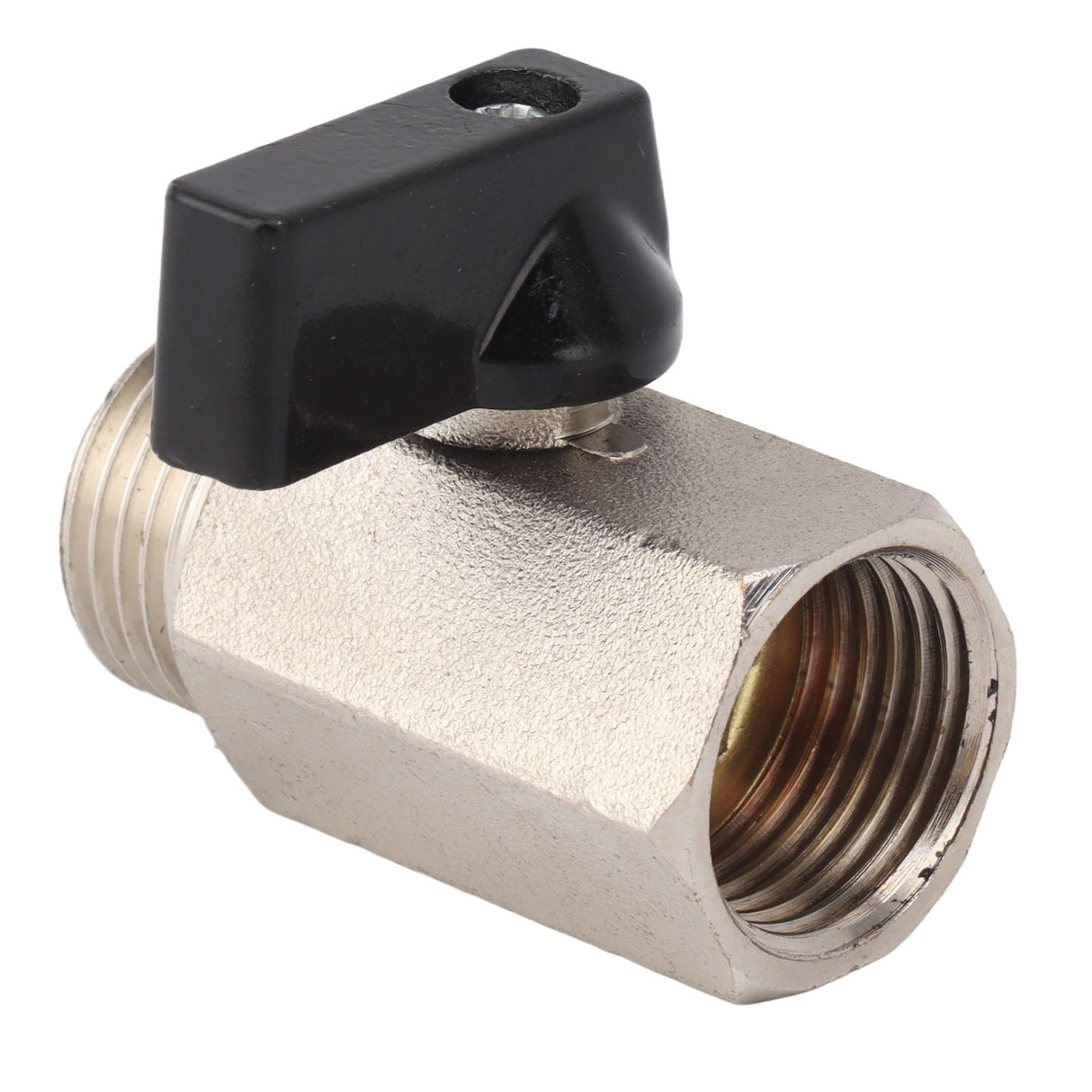 Gas Valve Ball Type Male Female Thread Thicken Brass Sandblasting for Household Tap Water 1/2