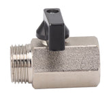 Gas Valve Ball Type Male Female Thread Thicken Brass Sandblasting for Household Tap Water 1/2 - Close-Up Angle